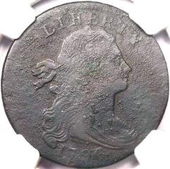 1796 US penny value, draped bust, LIHERTY