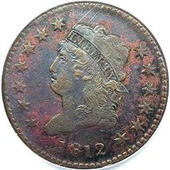1812 USA Classic Head penny, large date