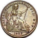 1823 UK farthing value, George IV