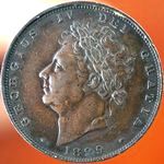 1829 UK farthing value, George IV