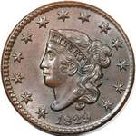 Coronet Head US 1 cent (penny) values