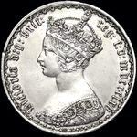 Queen Victoria era UK florin values, gothic, page 2 (1864 to 1875)