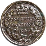 UK Third Farthing coin values