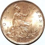 1890 UK penny value, Victoria