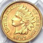 1897 US penny, Indian head