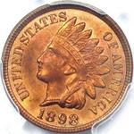 1898 US penny, Indian head