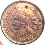 1900 US penny, Indian head