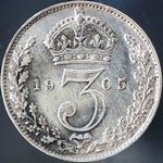 1905 UK threepence value, Edward VII