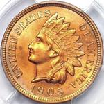 1905 US penny, Indian head
