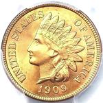 1909 P US penny, Indian head
