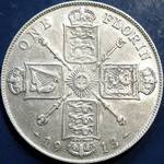 1913 UK florin value, George V