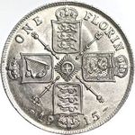 1915 UK florin value, George V