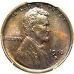 1916 D US penny, Lincoln wheat