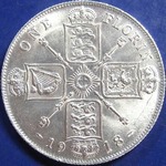 1918 UK florin value, George V