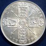 1919 UK florin value, George V