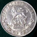 1922 UK sixpence value, George V
