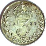 1926 UK threepence value, George V