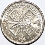 1928 UK florin value, George V