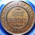 1929 Australian penny