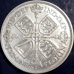 1932 UK florin value, George V