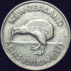 1934 New Zealand florin
