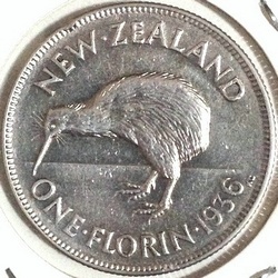 1936 New Zealand florin