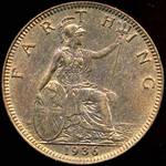 1936 UK farthing value, George V
