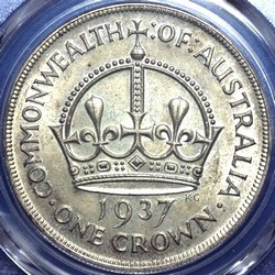 1937 Australian crown value