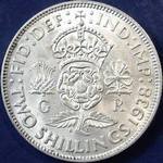 1938 UK florin value, George VI