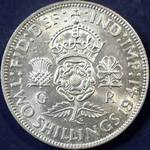 1941 UK florin value, George VI