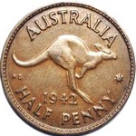 1942 Australian halfpenny