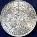 1942 UK florin value, George VI