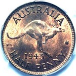 1943 i Australian halfpenny