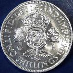 1943 UK florin value, George VI