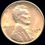 1944 D US penny, Lincoln wheat