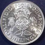 1944 UK florin value, George VI
