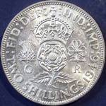 1946 UK florin value, George VI