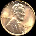 1947 D US penny, Lincoln wheat