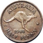 1948 Australian halfpenny