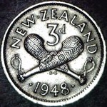 1948 New Zealand threepence