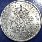 1948 UK florin value, George VI