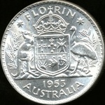 1953 Australian florin