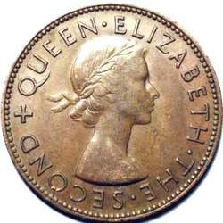 Queen Elizabeth II era New Zealand penny values