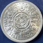 1954 UK florin value, Elizabeth II