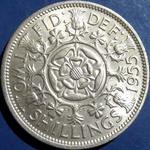 1955 UK florin value, Elizabeth II