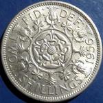 1956 UK florin value, Elizabeth II