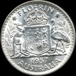 1957 Australian florin