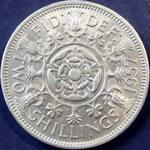 1957 UK florin value, Elizabeth II