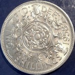 1958 UK florin value, Elizabeth II