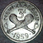 1959 New Zealand threepence